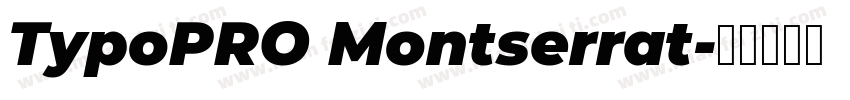 TypoPRO Montserrat字体转换